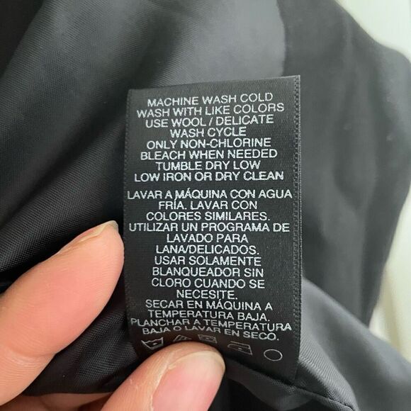 Norma Kamali Womens Blazer 8 Single Breasted Black Suit Jacket Classic Structure - Picture 5 of 7